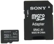 Sony microSDHC card 32GB Class10 UHS-I compatible SD card adapter included SR-32