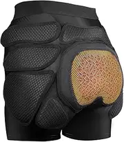 Protective Padded Shorts Crash Pad, PU Hip Butt Pads Impact Gear for Men Women Youth, Tailbone Protection Pad for Ski Snowboarding Skating Skateboard