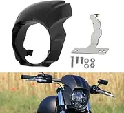 HDBUBALUS Headlight Fairing Cover Fit for Harley Softail Breakout 2018-2020 Gloss Black