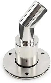YCBFGAZATK 24mm Elbow Bend Stainless Steel Thru Hull Exhaust Fitting Tube Pipe Socket Hardware Part Air Diesel Heater Fit for Car Boat Truck