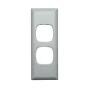 HPM Excel 2 Gang Architrave Light Switch White Cover | XLA770/2PLWE