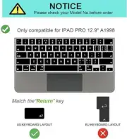 Keyboard Guard for IPAD Pro 12inch MacBook Skin-No Fall Off No F Keyboard Cover