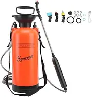 Grcfumo Electric Pressure Sprayer, Stainless Steel Electric Garden Sprayer, Portable Lightweight Electric Spray Bottle for Plants Garden Watering Household Clear (5L)