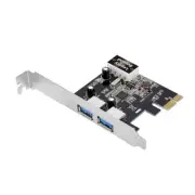 SIIG USB 3.0 2-Port (Ext) PCIe Host Card Adapter - Supports UASP (LB-US0314-S1)