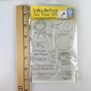 Inky Antics Clear Stamp Set Pretty Posey HoneyPOP