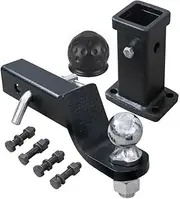 Towing Hitch, 2 Inch/50 mm Trailer Ball Mount, Ball Head Towing Hitch, 3500 kg Load Capacity, for Caravans, Trucks, Ball Trailer Hitch