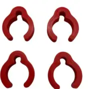 Minelab equinox coil lead clips x 4 Red