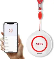 Tuya WiFi Smart SOS Emergency Button Alarm for Handicapped Caregiver Pager W...