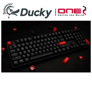 Ducky ONE2 Phantom魅影黑 機械式鍵盤 108鍵 正印 PBT 英 /中文版 紅.茶.黑.青.銀.靜音紅