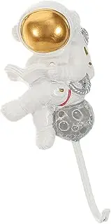 DOITOOL Astronaut Shaped Sticky Hook Self Adhesive Wall Hook for Towels Keys and Coats Easy Installation Fun Decorative Design Strong Hold for Home Organization