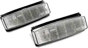 FIQOME 2x LED Licence Number Plate Light White Canbus, for 2005-15 MX-5 MK III NC Miata Roadster Car Number Plate Led Light