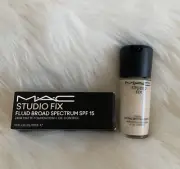 MAC Studio Fix Fluid 24HR Matte Foundation + Oil Control SPF15 ~ NC5 ~ 1oz NIB