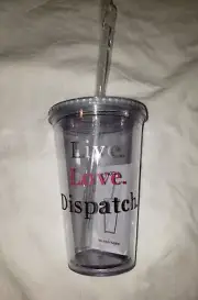 Brand New 16 oz Double Wall Acrylic Tumbler with Straw - Live Love Dispatch