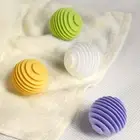 6pcs White/Purple Wash Ball Silicone Lint Remover Washing Machine
