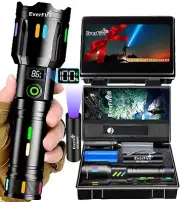 LED Flashlight, Rechargeable Flashlights High Lumens Bright 990000 Lumen, 5 M...