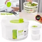 Salad Spinner Vegetable Lettuce Washer Dryer Serving Bowl Container Large