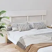 Bed Headboard, Beds Head Frame White 154 cm Solid Wood Pine