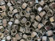 7/16-14 ZINC PLATED NYLON INSERT STOP LOCK NUT - 25 PIECES