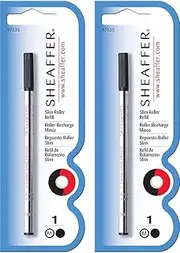 Sheaffer Rolling Ball Refills Slim Black (2 x 1 cartridge on blistercard)