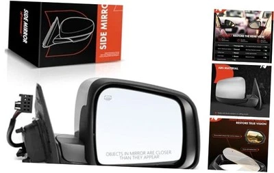 Passenger Side Power Door Mirror - Compatible with Dodge Durango 2014-2022 -