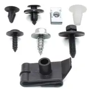 40Pcs Fitting Clips Kit Metal Screw Rivet Car Engine Cover Undertray Bumper Trim (for: Renault)