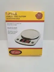 Taylor Stainless Steel Platform LED Kitchen Scale- 11 LB/5 KG - NEW IN BOX