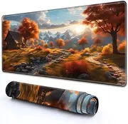 RMJKXQZG for MTG Playmat 27.5" x 15.74" with High Elastic Rubber Base Non-Slip Rubber Sole HD Printing for MTG Mat Magic Mat Card Playmat Magic Playmat Gaming Mouse Pad, A Wondrous Mountain View
