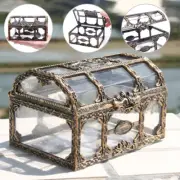 Plastic Money Container Storage Box Transparent Pirate Toys Pirate Treasure CR