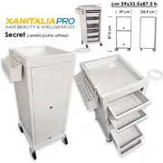 [Xanitalia] White secret hairdresser's tool trolley