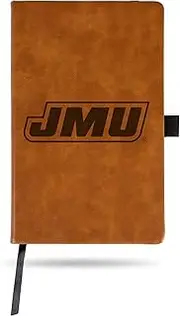 James Madison Laser Engraved Brown Notepad with Elastic Band - Generic