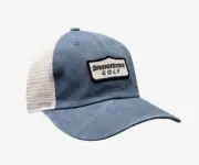 New 2022 Bridgestone Golf Retro Mesh Adjustable Snapback Hat/Cap COLOR: Blue