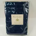 Ralph Lauren Jardin Blue Sateen 2 Standard Pillowcases Vintage