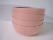 Set of 4 Plastic Bowls Cereal Salad Serving BOWLS Cherry Blossom 38 oz