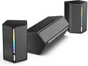 Computer Speakers System with Subwoofer, Gaming Speaker for PC with RGB, Volume