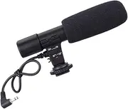 HEALSOPTHY 1PC Professional Interview Microphone for Camcorder Ultra Wide Radio Range Directional Diaphragm Condenser Mic for Filmmaking Vlogging Audio Recording Compatible with DSLR