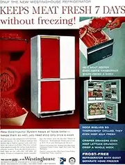 Refrigerator Ad 1959 Nadverstisement for The New Westinghouse Refrigerator with Cold Injector System from an American Magazine Poster Print by (24 x 36)