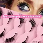 5Pairs Faux Mink Eye Fake Lashes Clusters False Lashes Makeup Tools