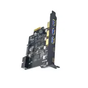 PCI-E USB3.0 2 Type-A Expansion Card 3 Type-C Adapter 19Pin For Windows 7/8/10 n