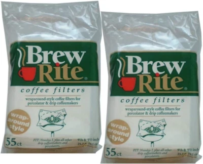 Wrap around Percolator Coffee Filter 55 Ct (Pack of 2)