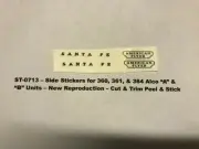 American Flyer Parts - Side Stickers for Alco's 360, 361, 364 ST-0713