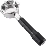 [Kafvalubre] 58mm Bottomless Portafilter Compatible with La Marzocco Espresso Machine Stainless Steel Espresso Portafilter with Double Shot Filter Basket Espresso Accessories-Handle Plastic