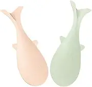 SOLUSTRE 2pcs Fish Shaped Nonstick Rice Spoon Creative Stand Up Design for Easy Serving Kitchen Utensils Nordic for Home Use and Rice Cookers