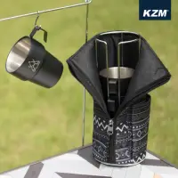 在飛比找momo購物網優惠-【KAZMI】KZM 不鏽鋼雙層馬克杯5入組-啞光黑(咖啡杯