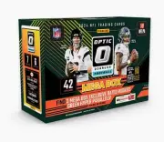 2024 Panini NFL Optic Donruss Football Trading Card Mega Box In Hand Ships Fast