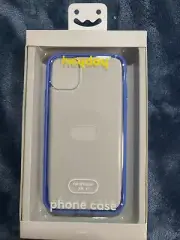 Heyday iPhone 11 XR Case Bright Blue Clear Hard Shell W/ Bumper