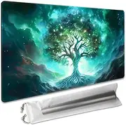 SIXTORE Premium Board Game 24x14in TCG Playmat Compatible for OCG CCG RPG MTG Play Mats,Mousepad Desk Mat (Green Vitality)