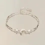 Faux Cat Eye Stone Bead Bracelet (Various Designs) 6126802 - Silver - One Size