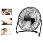 1pcs Black Usb Small Fan 4 Inch Usb Small Fan Office Dormitory Mini Desktop Usb