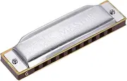[zolyet] 1072-G Folkmaster Standard 10-Hole Diatonic Harmonica Key of G 20 Tone for Beginner Student G