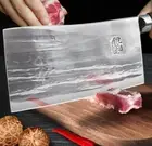 Cleaver Knife Handmade Forged Steel Wood Handle Bone Chopping Slicing Butcher 7"
